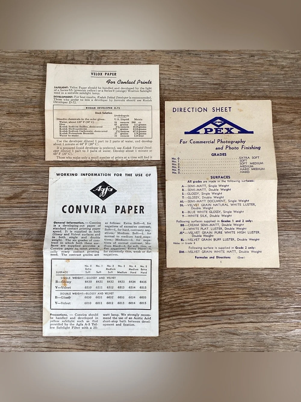 Vintage 1940s Agfa Ansco Darkroom Outfit No. 1A Film Developing Kit
